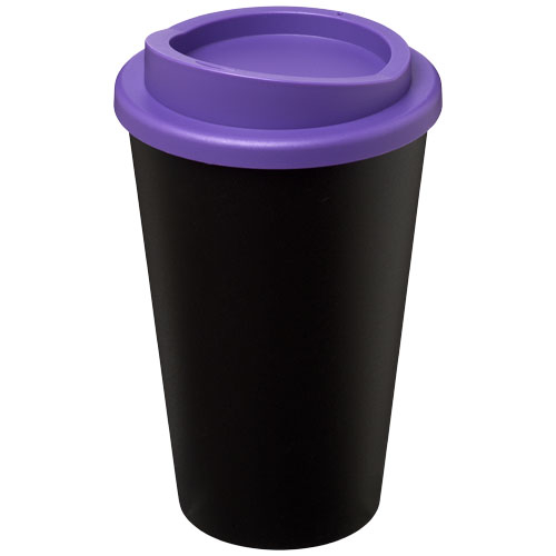 Gobelet publicitaire isolant 350ml Americano® Noir et Violet